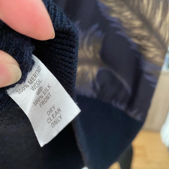 Silk contrast Wool sweater - Picture 3 of 8